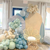 Dusty Blue Green Balloons: 50pcs Baby Shower Party Decor