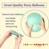 Pastel Green Balloons 110pcs 12inch Latex for Baby Shower Birthday Party
