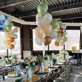Sage Green Brown Nude Balloons 50pcs 10inch White Gray for Baby Shower Party