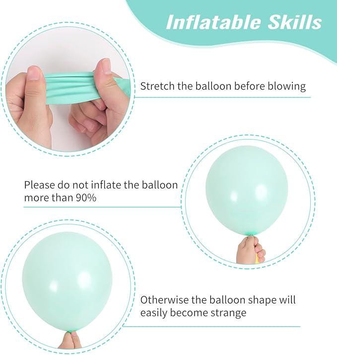 Mint Green Balloon Arch Kit 129 Pcs for Baby Shower Birthday and Wedding Decor