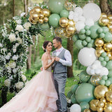 Sage Green Balloon Arch Kit 151 Pcs for Baby Shower Birthday and Wedding Decor