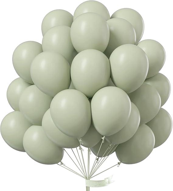 Sage Green Balloon Set: Pastel Party Decor