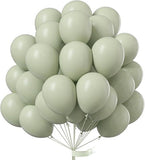 Sage Green Balloon Set: Pastel Party Decor