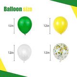 White Green Yellow Balloon Arch Kit 50 Pcs for Birthday Party Decor