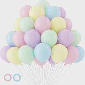 105pcs 12" Pastel Latex Balloons for Birthday, Baby Shower, Wedding Decorations