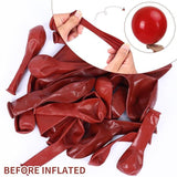 Ruby Red Balloon Arch Kit: Latex Party Decorations (129 Pcs)