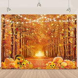 7x5FT Fall Backdrop Autumn Thanksgiving Maple Leaves Photo Background Decor