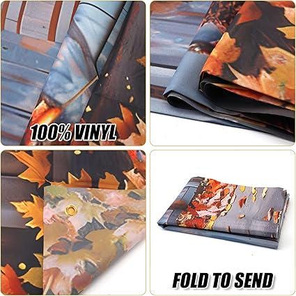 Fall Photography Backdrop Pumpkin Harvest Scarecrow Thanksgiving Party Decor