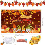 Happy Fall Banner 72x44 Inch Thanksgiving Party Backdrop Autumn Festival Decor