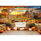Fall Thanksgiving Backdrop Autumn Farm Harvest Photo Background Party Decoration