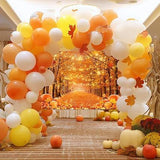 7x5FT Fall Photography Backdrop Autumn Maple Leaves Forest Thanksgiving Party Decor