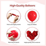 110PCS Red Balloon Garland Kit with Mixed Size Balloons for Party Decorations