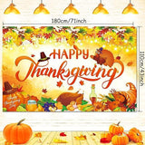 Thanksgiving Banner Backdrop Fall Decorations Turkey Friendsgiving Party Home Indoor Decor