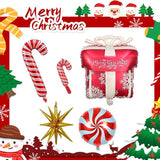 153PCS Christmas Balloon Arch Garland Kit Red Green Gold Candy Star Decor
