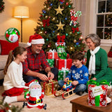 Christmas Decorations Balloons Set with Merry Christmas Banner and Candy Cane Foils