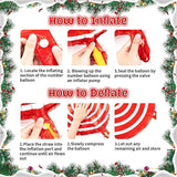 Christmas Balloon Arch Kit Red Green Pink Gold Balloons with Gingerbread and Candy