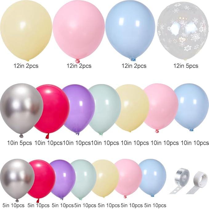 Christmas Balloon Garland Kit 158pcs Candyland Balloons for Xmas & New Year Party Decor