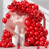 Red Balloon Arch Kit: 120 Latex Balloons for Party Decor