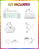 10FT Wide 7.5FT High Adjustable Balloon Arch Stand Kit for Party Decorations