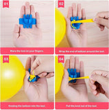 Balloon Arch Garland Kit: Strips, Clips, Glue Dots, and Tie Tools (2-Pack)