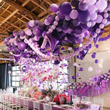 127-Piece Pastel Purple Balloon Arch Kit in Various Sizes for Birthday Baby Shower Party