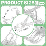 10 Pack Large Clear Balloon Arch Clips 3.5 Inch Heavy Duty Clamps for Decorations