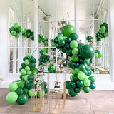 Dark Green Balloon Garland Arch Kit 125 Pcs for Birthday Baby Shower & Party Decor