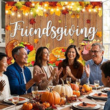 5x3ft Friendsgiving Backdrop Banner for Fall Thanksgiving Party Photography