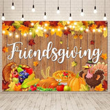 5x3ft Friendsgiving Backdrop Banner for Fall Thanksgiving Party Photography
