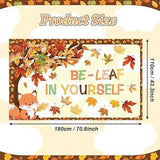 Autumn Maple Tree Backdrop: "Be-Leaf in Yourself" Back to School Decor