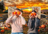 Pumpkin Patch Backdrop 82x59 Inch Fall Thanksgiving Photography Background Decor