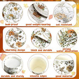 Fall Party Supplies Dinnerware: 400 Pcs for 50 Guests - Plates, Napkins & Cutlery