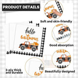 Thanksgiving Tableware Set: 100 Pcs Plates, Napkins & Forks for 25 Guests