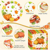 Fall Thanksgiving Party Supplies 452 Pcs Pumpkin Plates Napkins Cups Cutlery for 50