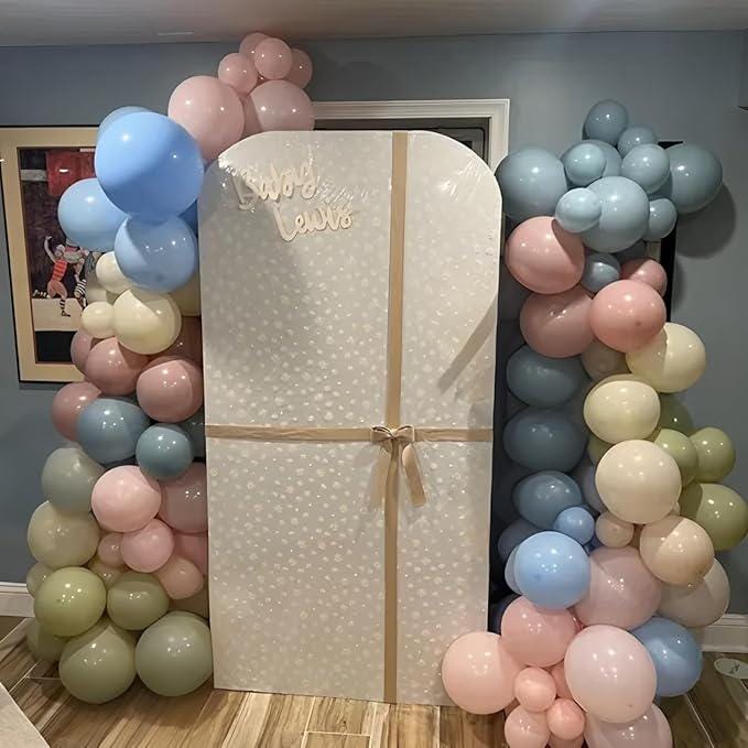 Pink Blue Green Balloons 60pcs 12inch Pastel Beige White for Boho Baby Shower Party