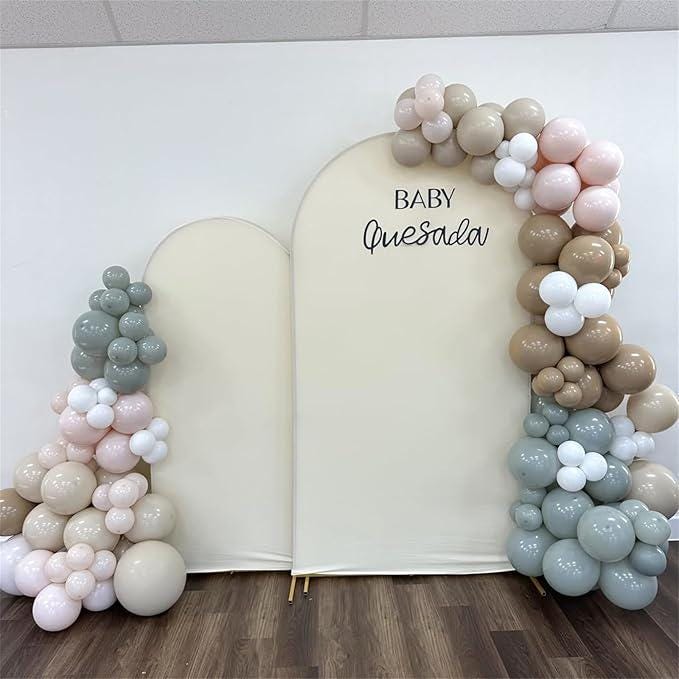 Dusty Green Neutral Balloon Garland Kit Sage Nude Cream Blush for Baby Shower Party
