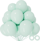 Pastel Green Balloons 110pcs 12inch Latex for Baby Shower Birthday Party