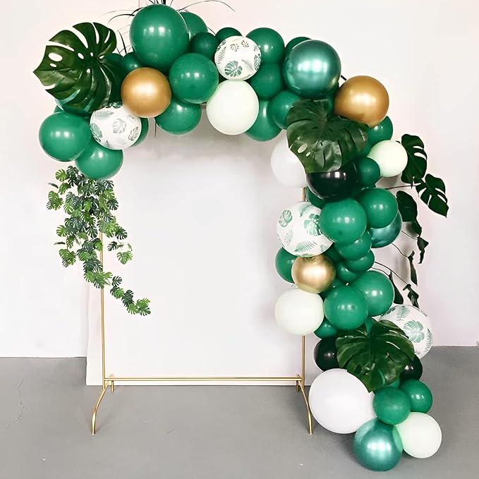 66 Pack Dark Green 12 Inch Balloons for Birthday Christmas Baby Shower Party Decor