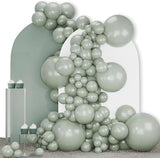 Dusty Green Balloon Arch Kit: Latex Party Garland, Baby Shower Decor