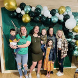 35pcs Green Gold White Balloons Set for Jungle Safari Birthday Wedding Party Decor