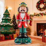 60-Inch Red Green Nutcracker Foil Balloon for Christmas Party and Holiday Decorations