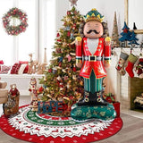 60-Inch Red Green Nutcracker Foil Balloon for Christmas Party and Holiday Decorations