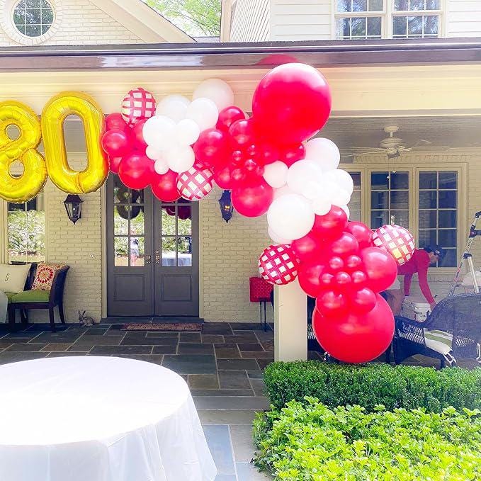 90pcs Red Balloon Garland Arch Kit for Wedding Birthday and Party Decorations