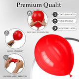 130pcs Red Balloon Set with Ribbon for Birthday Wedding and Party Decorations