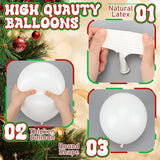 178PCS Santa Baby Shower Balloon Arch Kit Red White Balloons for Christmas Party Decor