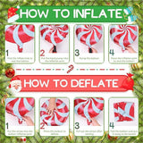 114PCS Christmas Balloon Garland Kit Red Pink Green Blue Balloons for Holiday Decor