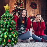 51 Inch Giant Christmas Tree Balloon Self Standing Foil Balloon for Xmas Decor