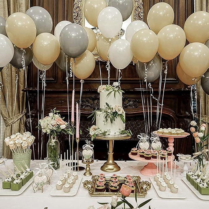 Vanilla Brown Balloon Arch Kit 140pcs Light Brown Balloons for Boho Party Decorations