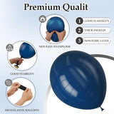 Navy Blue Balloon Set 130pcs Latex Balloons with Ribbon for Birthday Party Decor