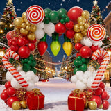 Christmas Balloon Arch Kit: Candy Cane & Gift Box Balloons
